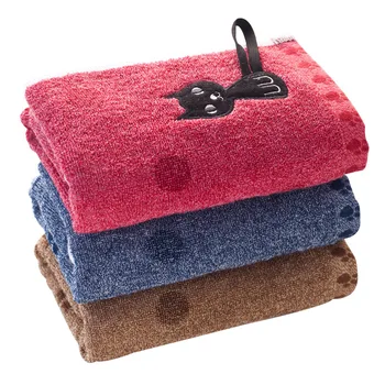 Cat модел памук за дете твърда кърпа за лице кърпи за ръце бързосъхнещи меки дебели абсорбиращи трайни colorfast кърпа за баня