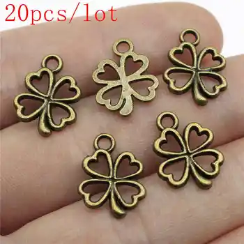 Charms For Jewelry Making FourLeaf Clover Pendant Diy Crafts Accessories