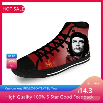 Che Guevara Hero Communism Communist Cool Casual Cloth 3D Print High Top Canvas Shoes Men Women Lightweight Breathable Sneakers