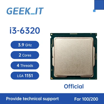 Core i3-6320 SR2H9 3.9GHz 2-ядра 4-нишки 4MB 51W LGA1151 процесор i3 6320