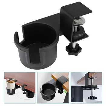 Creative Office Desktop Cup Computer Desk Fixed Cup Holder Clip Table Bottle Stand Table Side Water Cup Clip Desk Storage Clip
