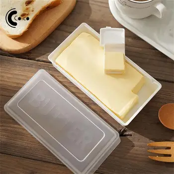 Crisper издръжлив иновативен дизайн гладка кутия за масло с нож домакински съдове за съхранение на съдове за съхранение с капак