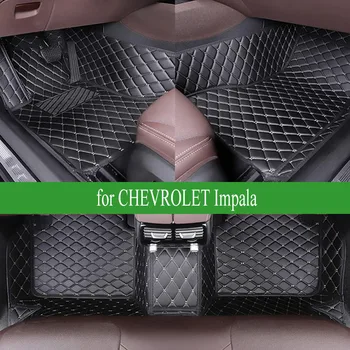 CRLCRT Стелки за кола за CHEVROLET Impala 2014-2019 година Авто подложки за крака Автомобилни килими Cover интериорни аксесоари