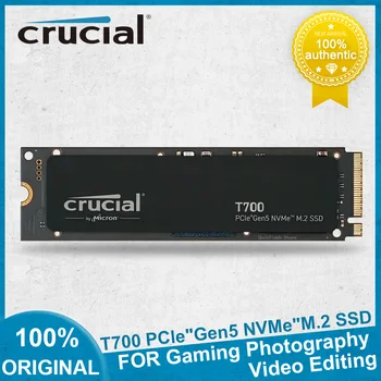 Crucial T700 1TB 2TB 4TB Вътрешен SSD PCIe 5.0 NVMe M.2 SSD PlayStation DirectStorage Активиран вътрешен твърдотелен диск за PC