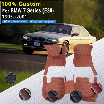 Custom RHD Стелки за кола за BMW Серия 7 Поколение E38 1995~2001 5 места Водоустойчиви подложки Стелки за под Автомобилни килими Кола
