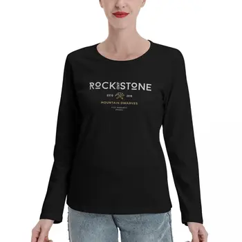 Deep Rock Galactic Rock and Stone White Long Sleeve T-Shirts T-shirt female blank t Дамско облекло
