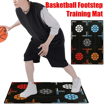 Dribble Training Mat Child Adult Indoor Basketball Footstep Mat Non Slip Dribbling Ball Control Basketball Footstep Training Pad