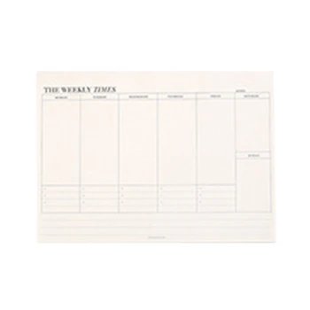 Durable Tear-Off Notebook Weekly Planner Notepad Plan Week с лекота 60Pages HXBE