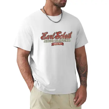 Earl Scheib T-Shirt персонализирани тениски проектирайте свой собствен Къса тениска извънгабаритна тениска естетически дрехи черни тениски за мъже