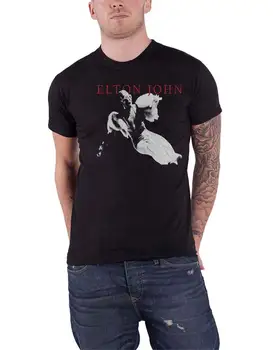 Elton John T Shirt Rocketman Homage Jump Live new retro Official Mens Black