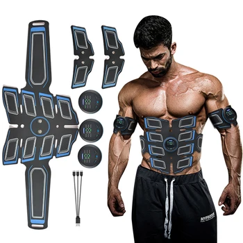 EMS Коремен мускулен стимулатор Trainer USB Connect Abs фитнес оборудване Тренировъчна екипировка Мускули Електростимулатор Тонер масаж