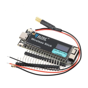 ESP32 Безжична платка за развитие на стикове SX1262 LoRa WIFI BLE модул LoRAWAN 433-510M 863-928MHz CP2102 0.49 инчов OLED за Arduino