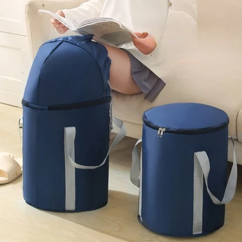 Fableable изолирани крак баня чанта преносим кофа пътуване изолация вана сгъваема общежитие баня чанта удобни горещи вани