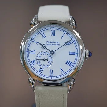 FARASUTE Мъжки автоматичен часовник 40mm Луксозен механичен ръчен часовник Ултратънък моден сапфирен емайл Dial Hangzhou 5000 Малък ротор
