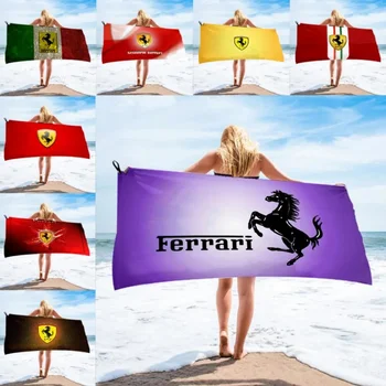 Ferrari микрофибърна кърпа за баня плажна кърпа женска коприна отпечатана дълга пола увита бикини покрита слънцезащитна одеяло