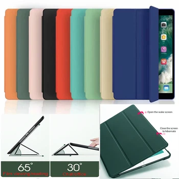 Flip кожен калъф за таблет за Apple iPad Air3 Pro 10.5 инчов Kickstand Smart силиконов капак Coque ipad Air 3 Pro 10.5 Случаи Fundas
