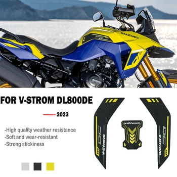 for v strom 800de Аксесоари Мотоциклет резервоар подложка протектор каучук материал, 3D гравиране комплект за V-STROM 800DE 2023-