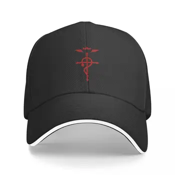 Fullmetal Alchemist - Flamel Insignia (червен) Бейзболна шапка Марка Мъжка шапка Персонализирана шапка Голф облекло Дамски шапки 2024 Мъжки
