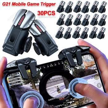 G21 мобилен телефон игра спусъка за PUBG Gaming контролер цел стрелба L1 R1 сплав ключ бутон за IPhone Android геймпад джойстик