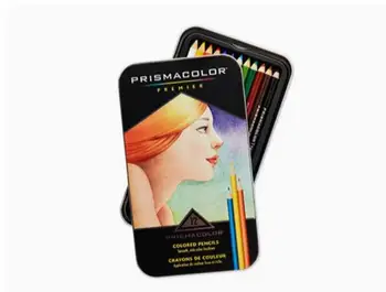 Genuine Prismacolor 3596T Premier цветни моливи, мека сърцевина, 12 броя, меки, дебели ядра са идеални за засенчване и сенки
