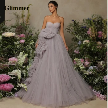 Glimmer Елегантни сладки вечерни рокли 2023 Официални абитуриентски рокли, направени по поръчка Знаменитост Vestidos Fiesta Gala Robes De Soiree