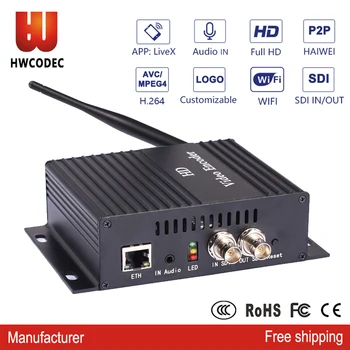 H3610W H.264 енкодер MPEG-4 видео аудио wifi енкодер IPTVs srt rtsp rtmp udp hls sdi за предаване на живо