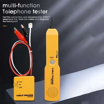 Handheld Cable Finder Circuit Tester Automotive Wire Tracker Telephone Line Finder Toner Detector Network Cable ContinuityTester