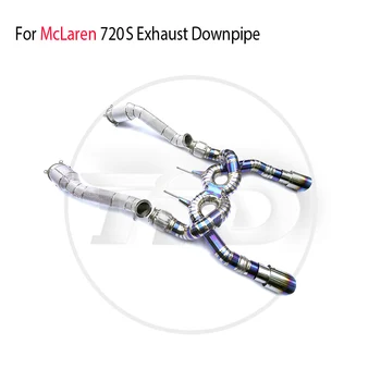 HMD титаниева сплав изпускателна система производителност Catback и downpipe за McLaren 720S Auto модификация електронен клапан ауспух