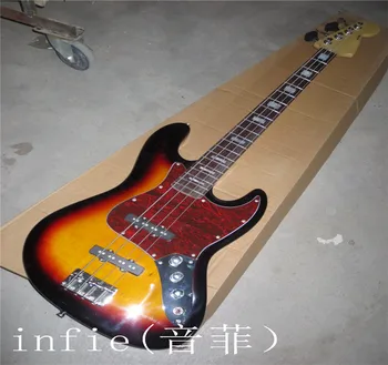 Hot Selling F Sunburst Jazz Bass 4 струнна електрическа бас китара