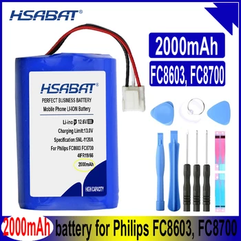 HSABAT 4IFR19/66 2000mAh батерия за батерии Philips FC8603, FC8700, FC8705, FC8710