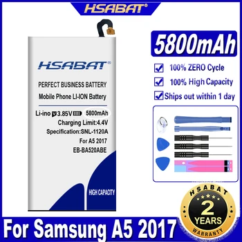 HSABAT 5800mAh EB-BA520ABE батерия за Samsung Galaxy A5 2017 / A520 SM-A520F SM-A520F / DS SM-A520K SM-A520L SM-A520S