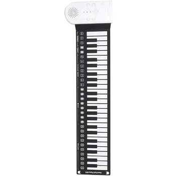 IRIN 49-Key Hand Roll Up Piano Silicone Portable Keyboard Musical Instrument for Education Foldable Beginning Electronic Organ