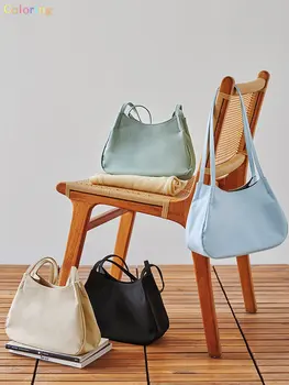 Ithinkso Ретро чанти чанти за жени реколта чанта женски малки subaxillary чанти случайни ретро мини рамо чанта, найлон