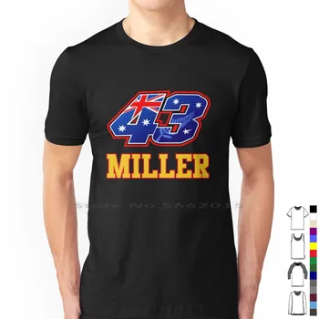 Jack Miller 43 T Shirt 100% Cotton Jack Miller 43 Къс дълъг ръкав Tee Top