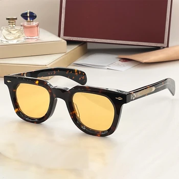 JMM G-Dragon GD Корейски оригинални слънчеви очила Vendome в наличност Жълта костенурка овална Uv400 ръчно изработени мъжки маркови очила с оригинали