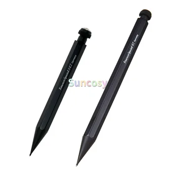 Kaweco Специален AL механичен молив - 8-лицева ALU профил писалка с матово черна повърхност, канцеларски материали за писане