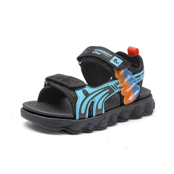KidsOutdoor Leisure Sports Beach Shoes Boys Girls Summer Breathable Cool Sandals Kids Soft Comfortable Wear-resistant Sandals
