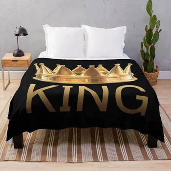 King Crown Throw Blanket Luxury Thicken Single Luxury St Hairys Одеяла