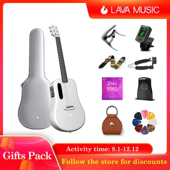 LAVA ME 3 Smartguitar Професионална акустична китара от въглеродни влакна с тунер Запис Бийт функции Множество ефекти на производителността