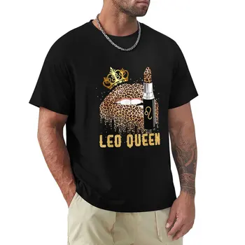 Leo Queen Leopard Lips Shirt Leo T-Shirt cute clothes quick drying shirt anime sublime t shirt black t shirts for men
