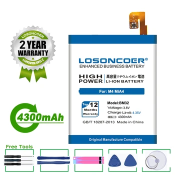 LOSONCOER Батерия 4300mAh BM32 За Xiaomi 4 Mi 4 M4 Mi4 64GB 16GB