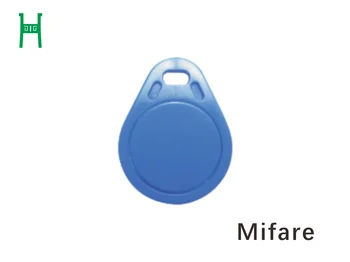 Mifare Card, S50, Четене и писане на сектори, Keychain, малък мащаб, синьо,