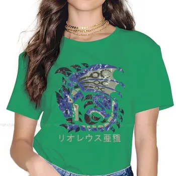 Monster Hunter World O Collar TShirt Rathalos Kanji Fabric Original T Shirt Woman Tops 5XL