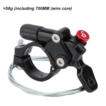 MTB Bike Remote Lockout Lever Front Fork Wire Control Switch Shock Absorber Front Fork Locking Controller for 22.2mm Handlebar