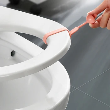 Mushroom тоалетна седалка повдигач творчески TPR каучук нехлъзгащ регулируем тоалетна капак дръжка Избягвайте докосване аксесоар за баня