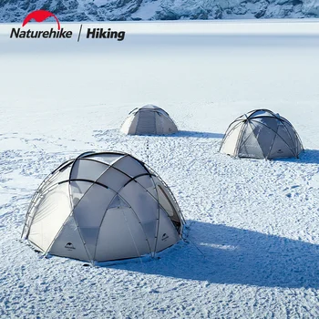 Naturehike Shepherd Dome Tent Овен Dome Tent Професионален открит къмпинг база Dome палатка сняг голямо пространство палатка със сняг пола
