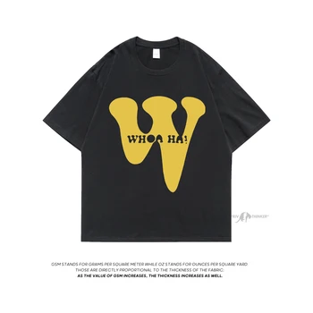 Neploha писмо печат лято streetwear тениска за мъже хип-хоп реколта тройници извънгабаритни тениски Y2k качество памук мъжки върхове