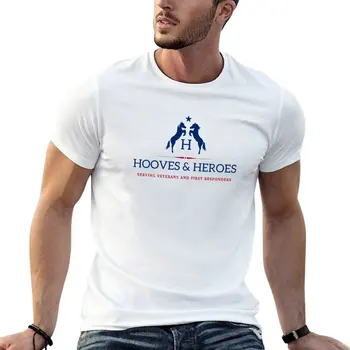 New Hooves and Heroes Logo Gear тениска kawaii дрехи момчета животински печат риза обикновен черни тениски мъже
