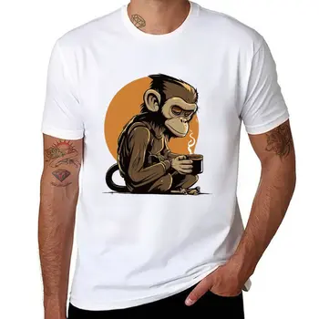 New Monkey's Morning T-Shirt естетически дрехи сладки дрехи извънгабаритни тениски по поръчка тениски тънки годни тениски за мъже