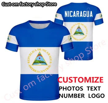 NICARAGUA t shirt diy free custom name number nic t-shirt nation flag ni republic spanish nicaraguan college print photo clothes